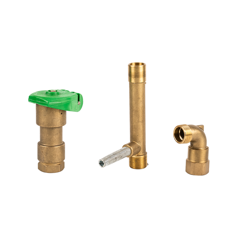 YR9107 Valvola ad innesto rapido in ottone BSP 1', cappuccio in plastica
